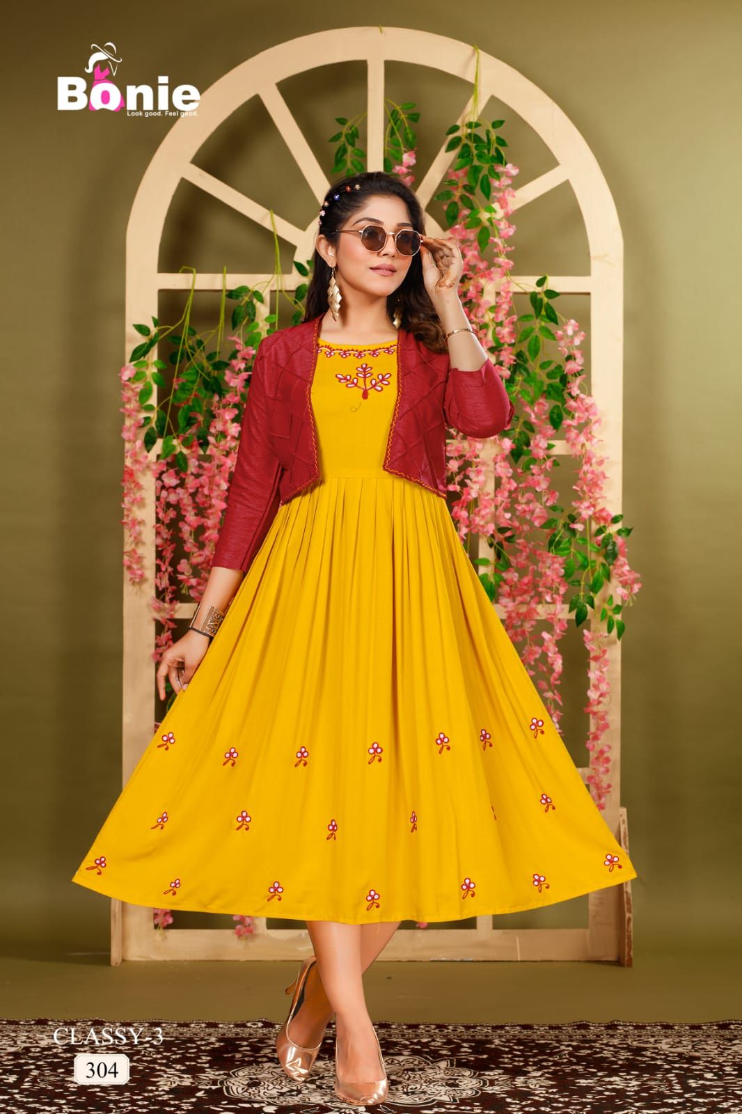 Bonie Classy 3 Wholesale Party Wear Kurtis Catalog